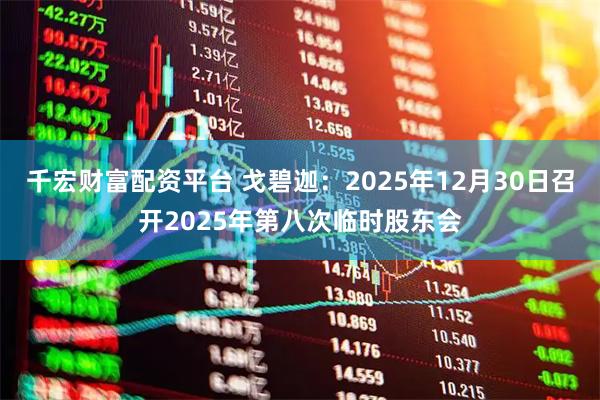 千宏财富配资平台 戈碧迦：2025年12月30日召开2025年第八次临时股东会